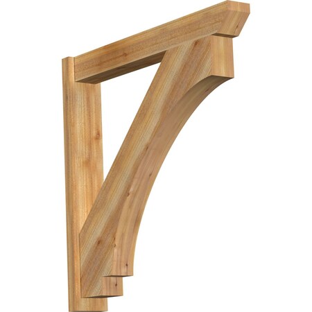 Ekena Millwork Imperial Slat Rough Sawn Outlooker, Western Red Cedar, 6"W x 40"D x 40"H OUT06X40X40IMP06RWR